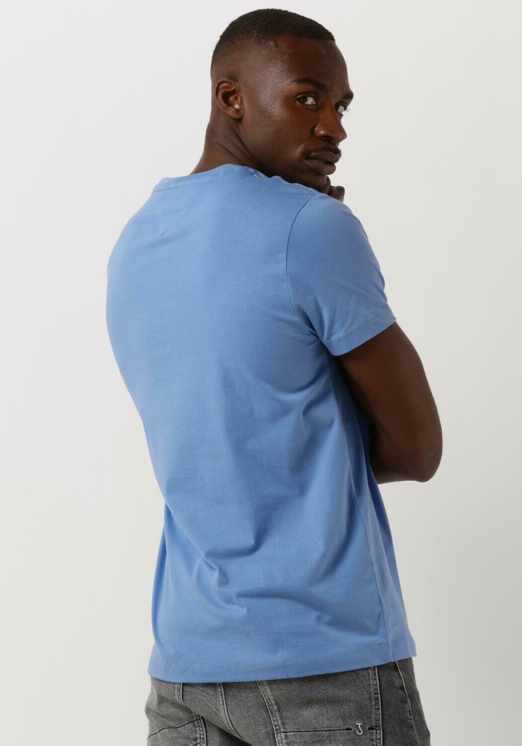 Blauwe TOMMY HILFIGER T shirt HILFIGER NEW YORK TEE Omoda