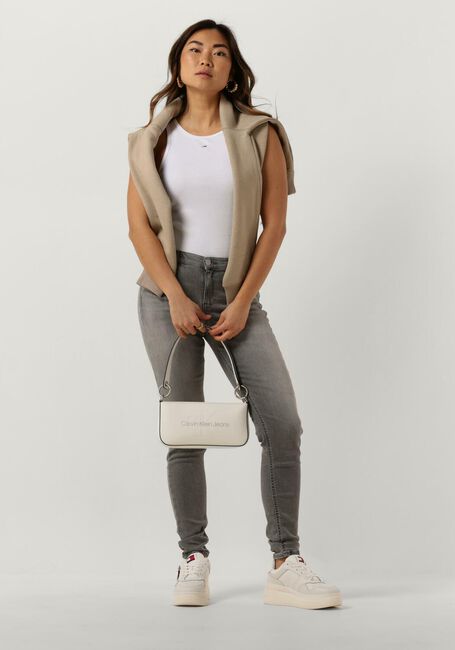 Witte TOMMY JEANS Top TJW ESSENTIAL RIB TANK - large