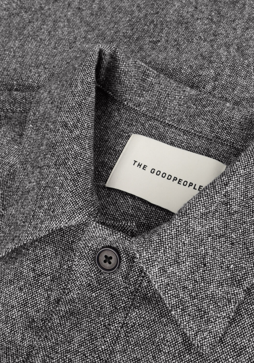Grijze THE GOODPEOPLE Overshirt SOLVA - large