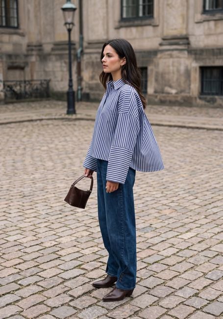 Blauwe EST'SEVEN Wide jeans LOUA DENIM 26 - large