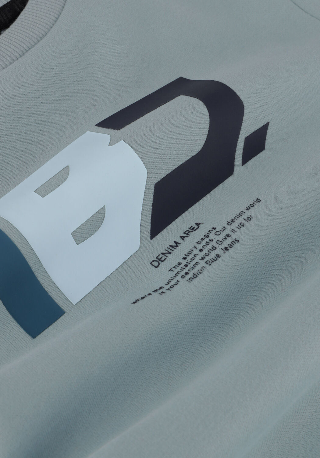 Blauwe INDIAN BLUE JEANS Sweater SWEATER IBJ DENIM AREA - large