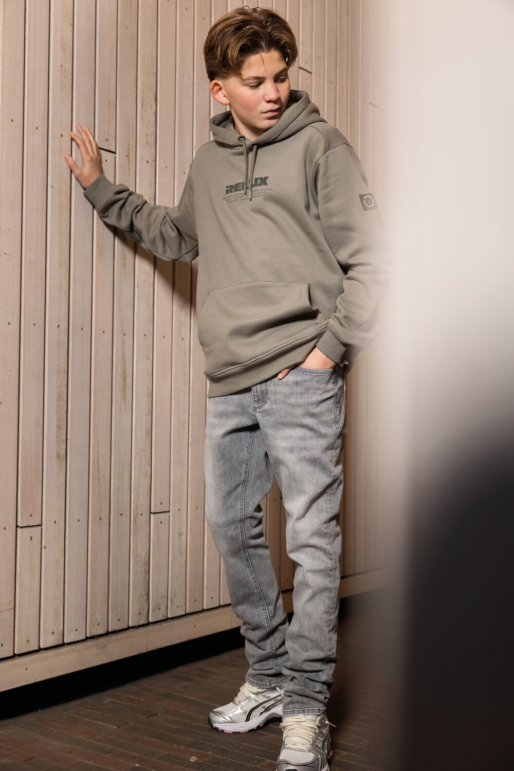 Khaki RELLIX Sweater HOODIE RELLIX - large