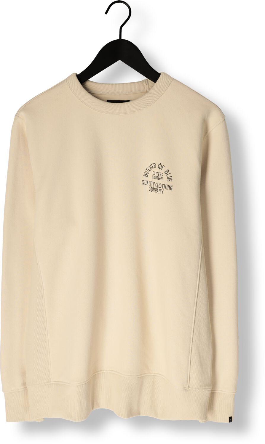 BUTCHER OF BLUE Heren Truien & Vesten Army Frat Crew Beige