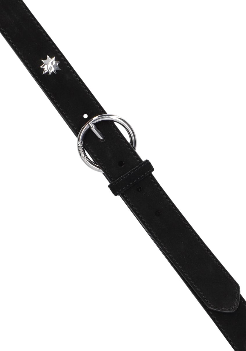FABIENNE CHAPOT Dames Riemen Hammered Star Belt Zwart