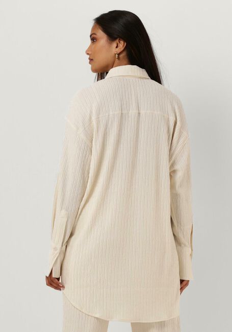 Ecru COLOURFUL REBEL Blouses TALIA STRUCTURE OVERSIZED BOYFRIEND BLOUSE - large