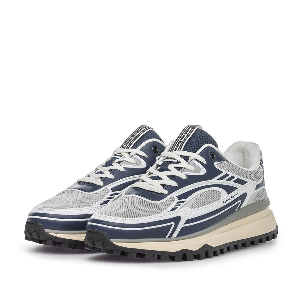 Blauwe FLORIS VAN BOMMEL Lage sneakers DE GRIPPER 10211 - large