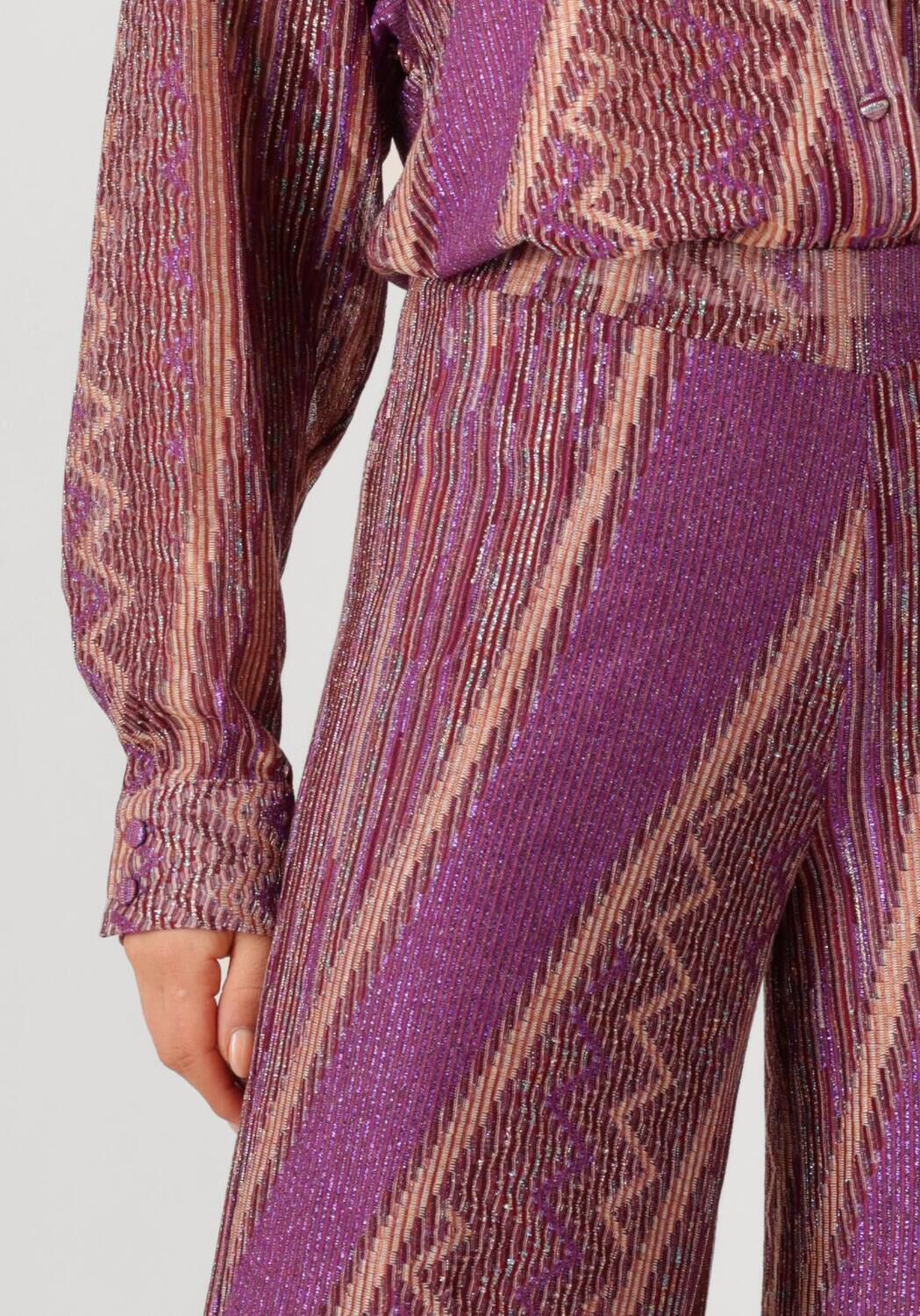 AMAYA AMSTERDAM Dames Broeken Jo Metallic