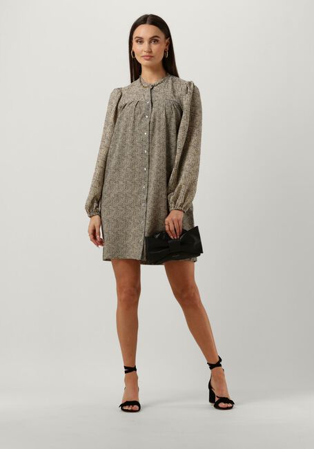 Zwarte SECOND FEMALE Mini jurk FLOS DRESS - large