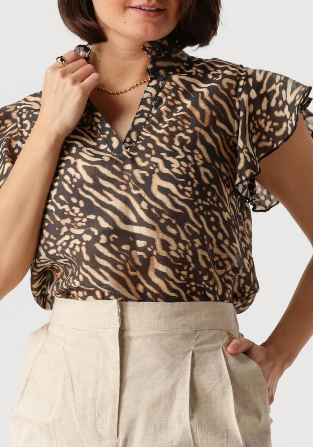 NUKUS Dames Tops & T-shirts Aurora Top Bruin