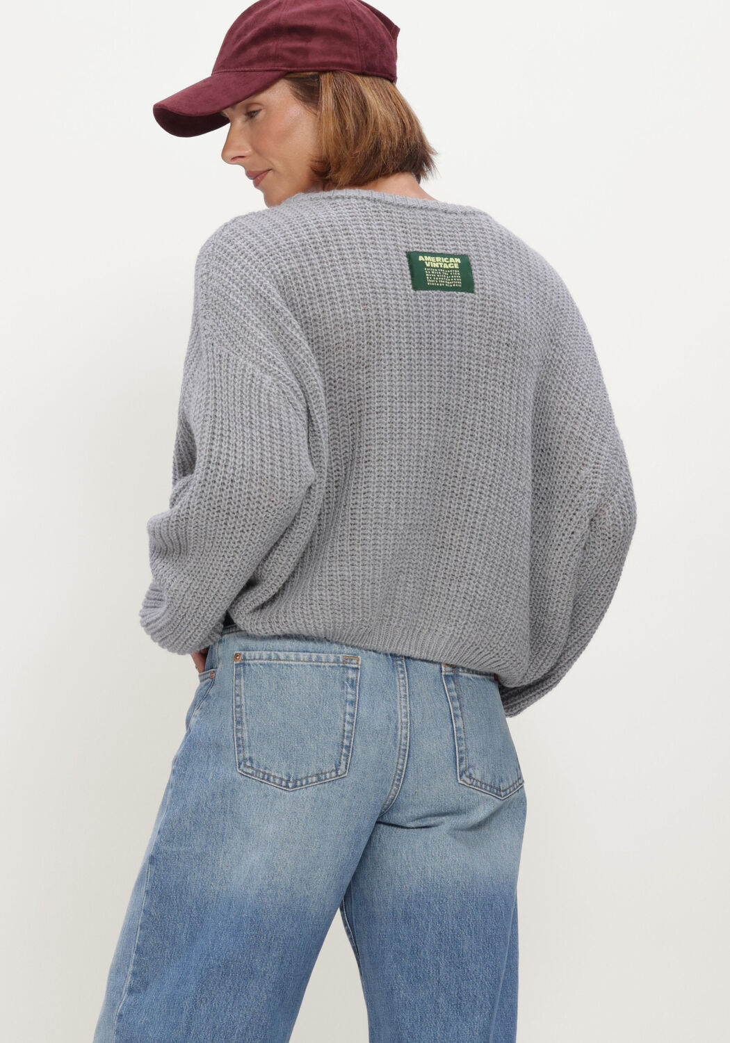 Grijze AMERICAN VINTAGE Trui CYROW - large