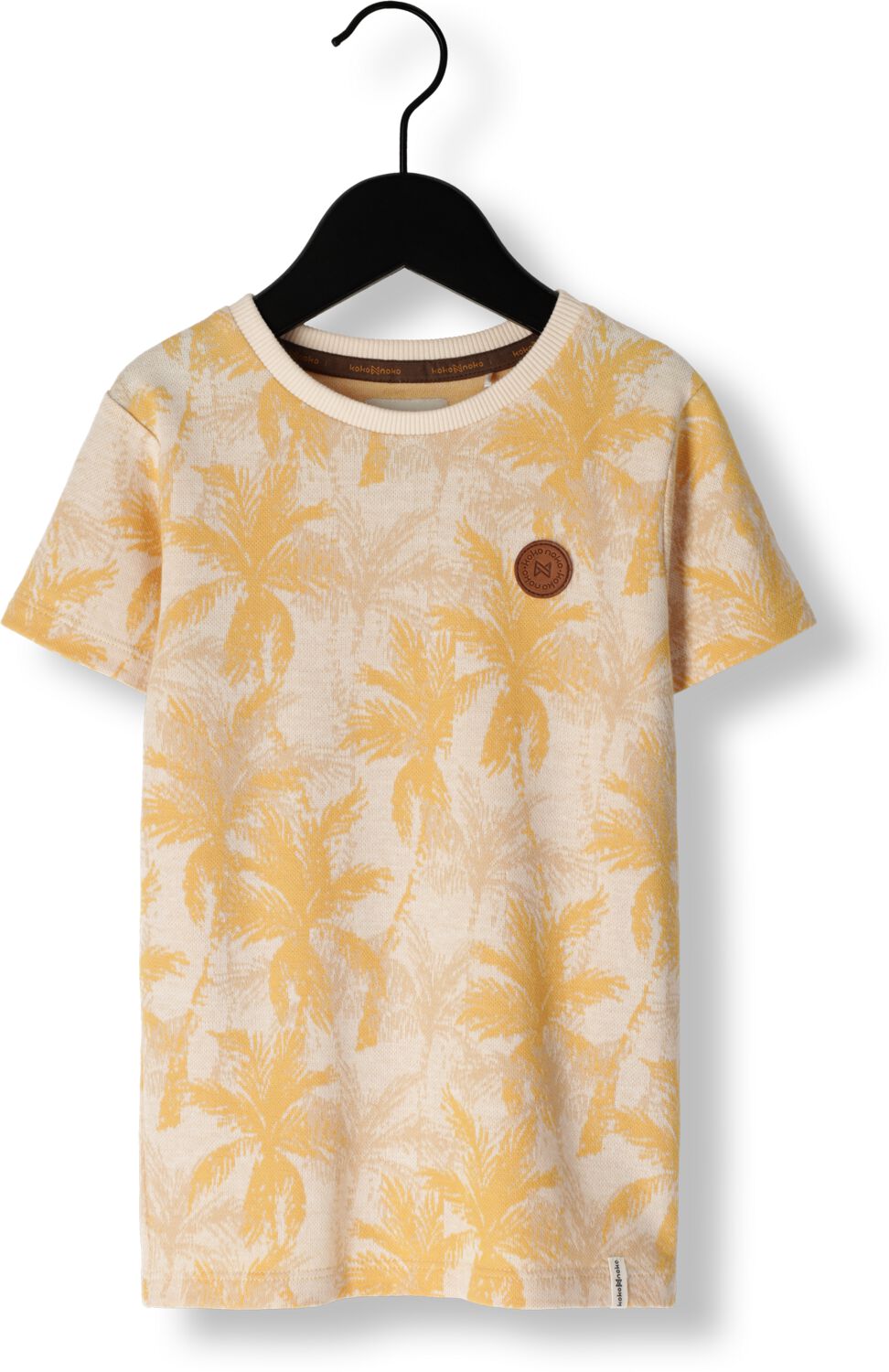Koko Noko T-shirt met all over print wit Jongens Katoen Ronde hals All over print 104