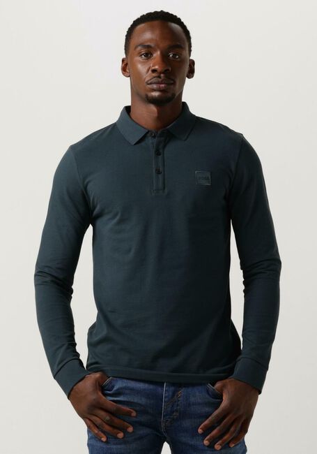 Donkergroene BOSS Polo PASSERBY - large
