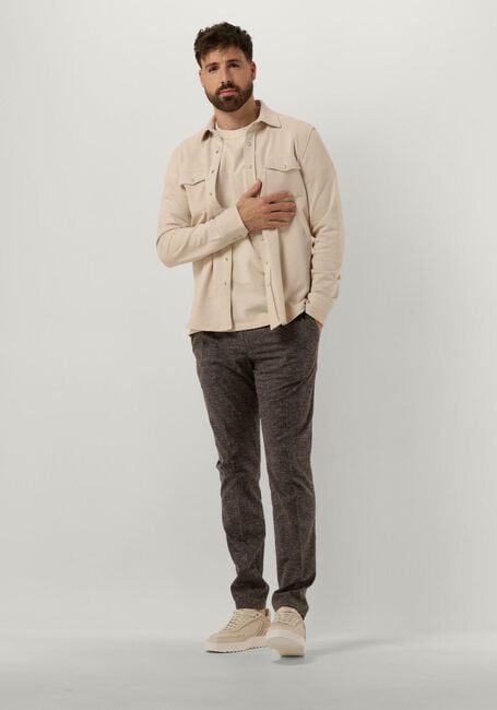 Beige PROFUOMO Casual overhemd OVERSHIRT WESTER - large