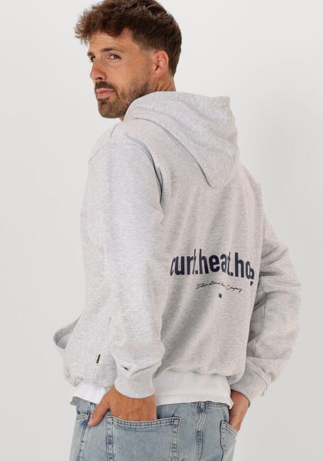 Grijze WOODBIRD Sweater PAX HOME HOODIE - large
