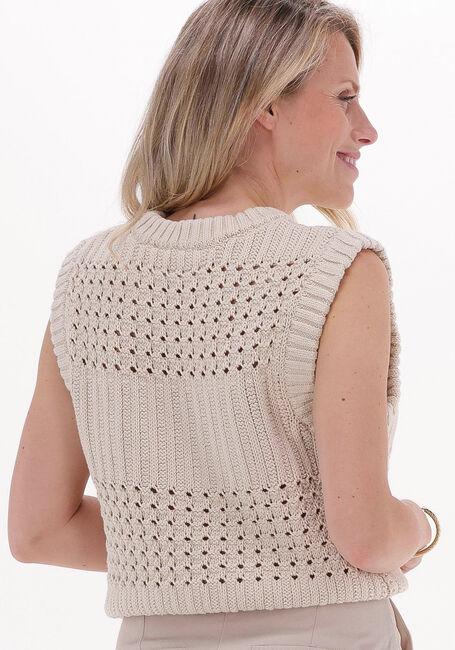 Beige SELECTED FEMME Spencer CRUISE KNIT VEST B - large