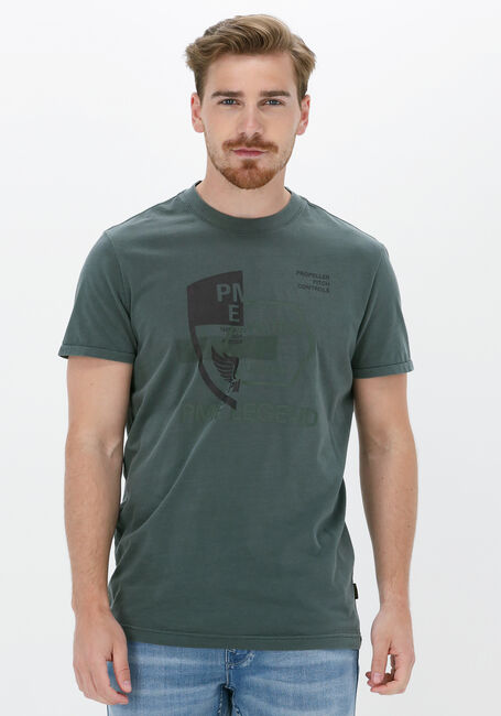 Groene PME LEGEND T-shirt SHORT SLEEVE R-NECK SINGLE JERSEY GD - large