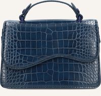 Blauwe HVISK Schoudertas CRANE MATTE CROCO - medium