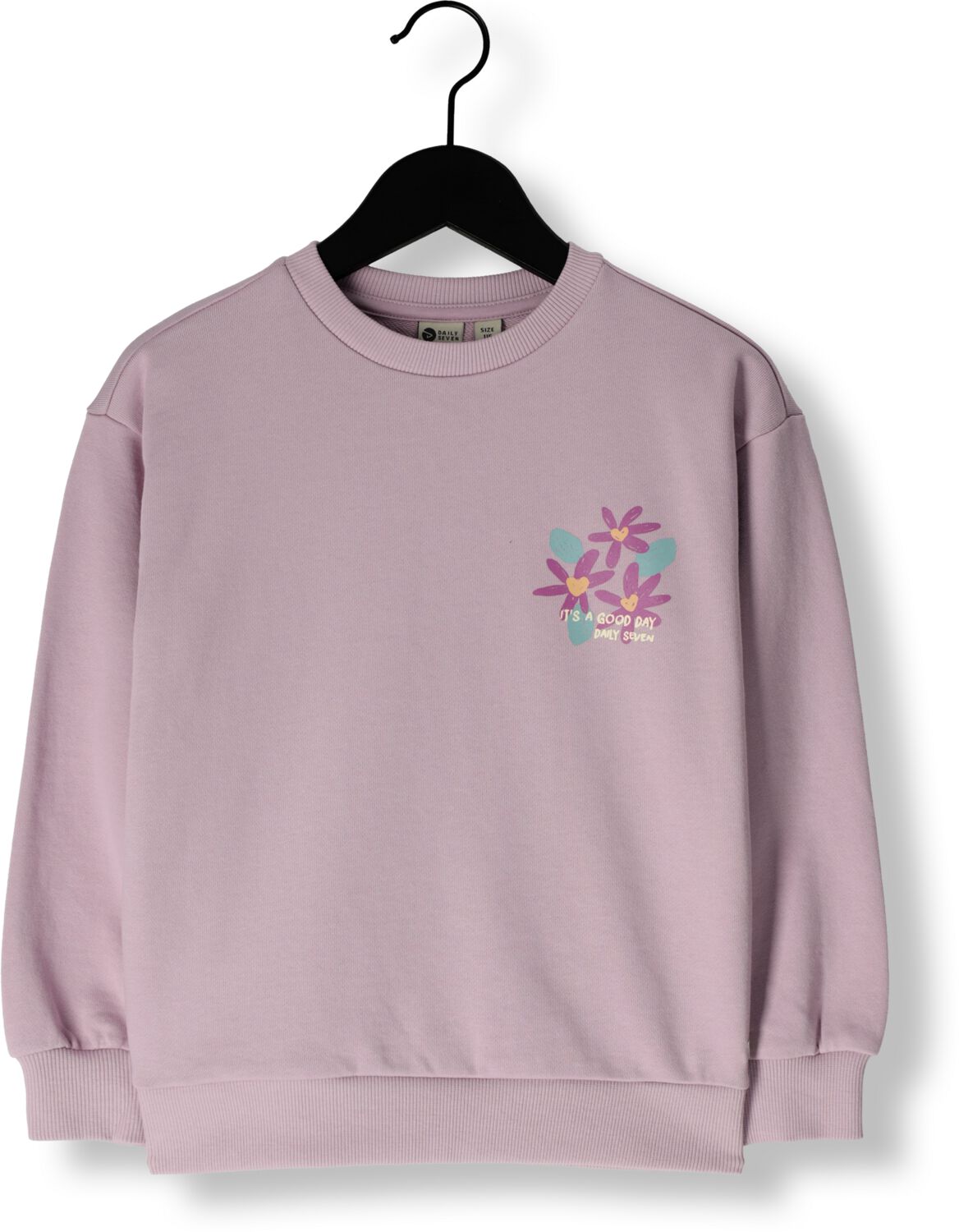 DAILY7 Meisjes Truien & Vesten Sweater Flower Backprint Lichtroze
