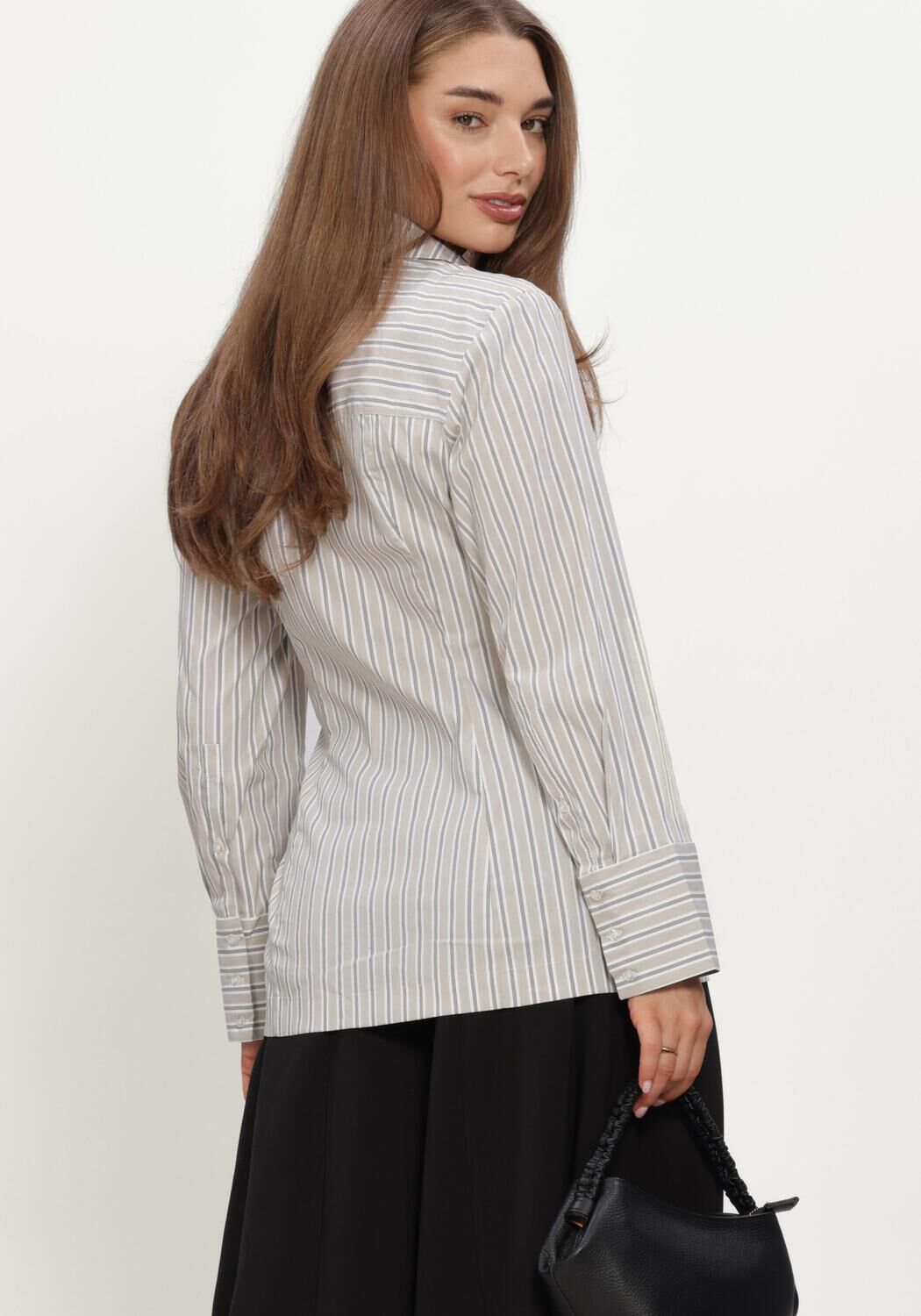 Beige Y.A.S. Blouses YASALISA LS LONG WRAP SHIRT - large