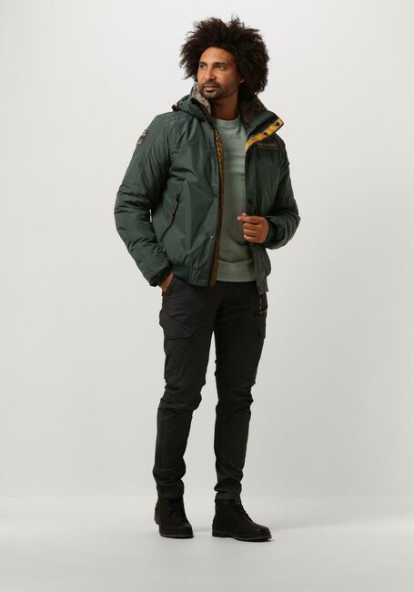 Groene PME LEGEND Jack BOMBER JACKET ICE STRIPER 4.0 DEWSTER - large