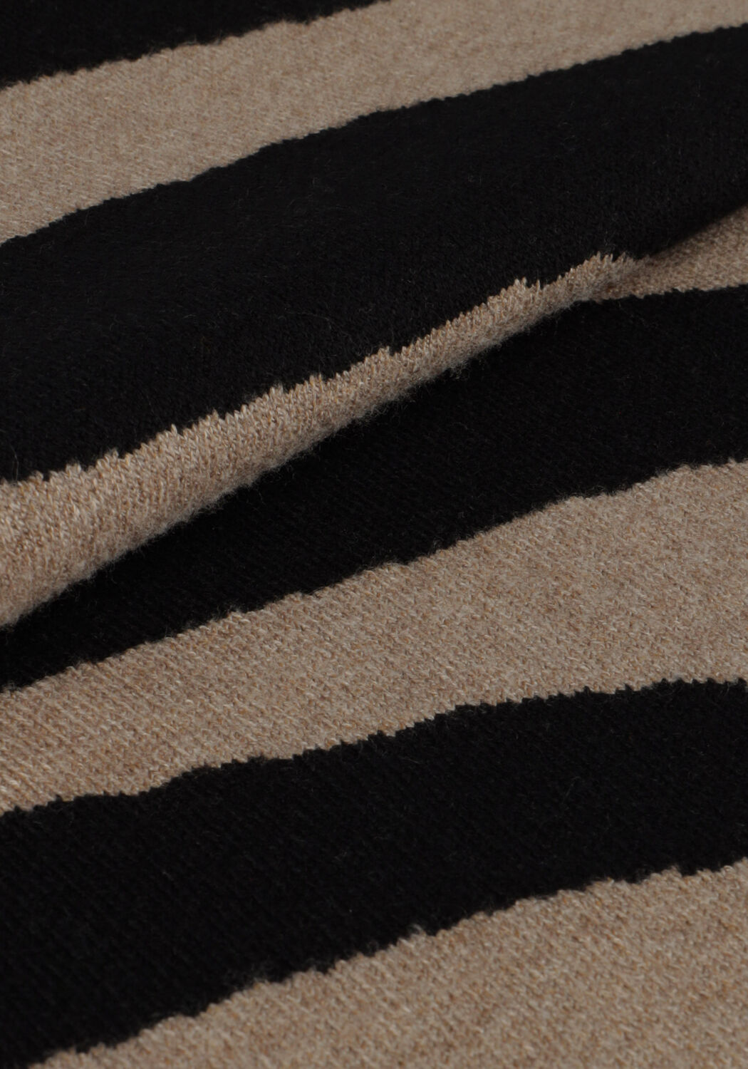 Zwarte OBJECT Mini jurk OBJRAY L/S KNIT DRESS AOP - large