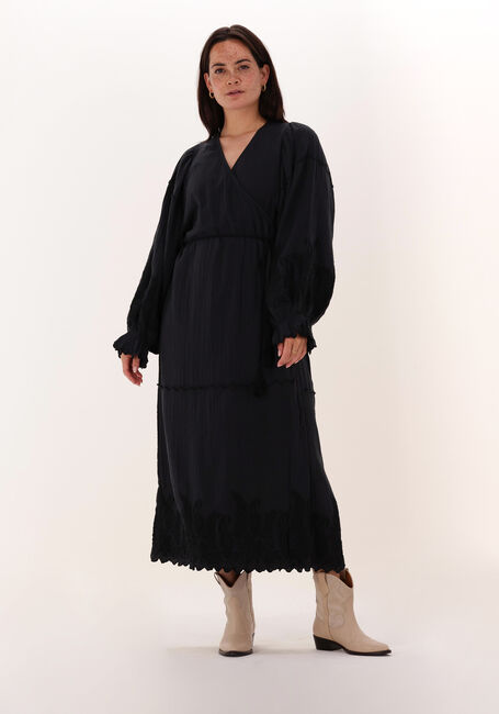Grijze SISSEL EDELBO Midi jurk TAMMY COTTON DRESS - large