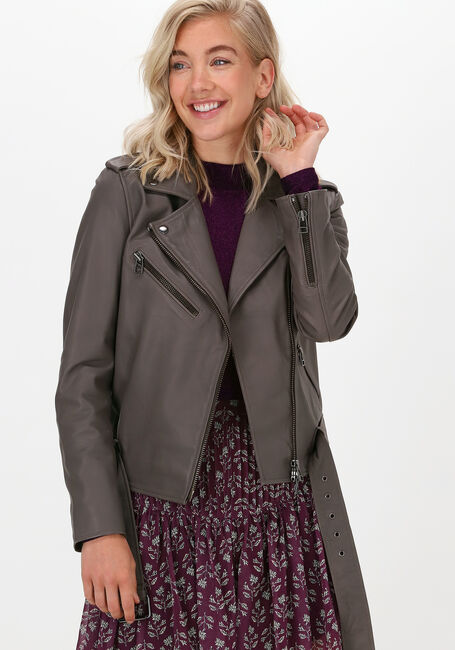 Taupe IBANA Leren jas BARIE - large