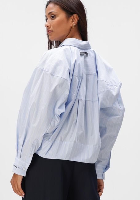 Blauwe HAUTE L'AMITI&Eacute; Blouses SOPHIE STRIPE SHIRT - large