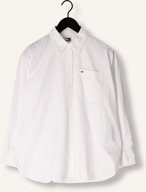 Witte TOMMY JEANS Blouses TJW RLX ESSENTIAL SH Witte TOMMY JEANS Blouses TJW RLX ESSENTIAL SH - large