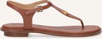 Cognac MICHAEL KORS Platte sandalen MALLORY THONG - medium