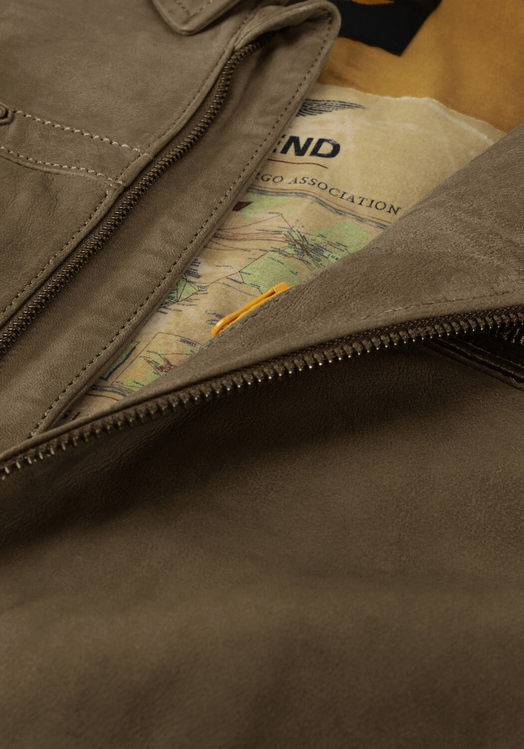 Beige PME LEGEND Jack BOMBER JACKET SUMMER HUDSON 2.0 SHEEP VEG WILD - large