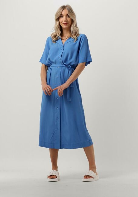 Blauwe ENVII Midi jurk ENPINENUT SS DRESS - large