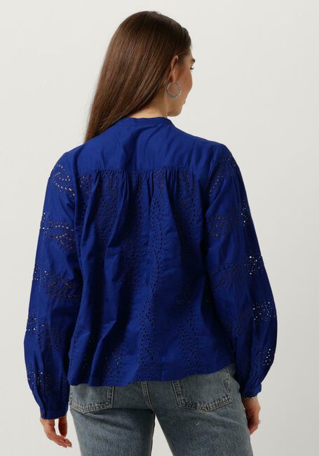 Blauwe SCOTCH & SODA Blouse SHIRT WITH BROIDERIE ANGLAISE - large