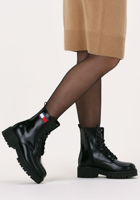 Zwarte TOMMY JEANS Veterboots URBAN LACE UP - large