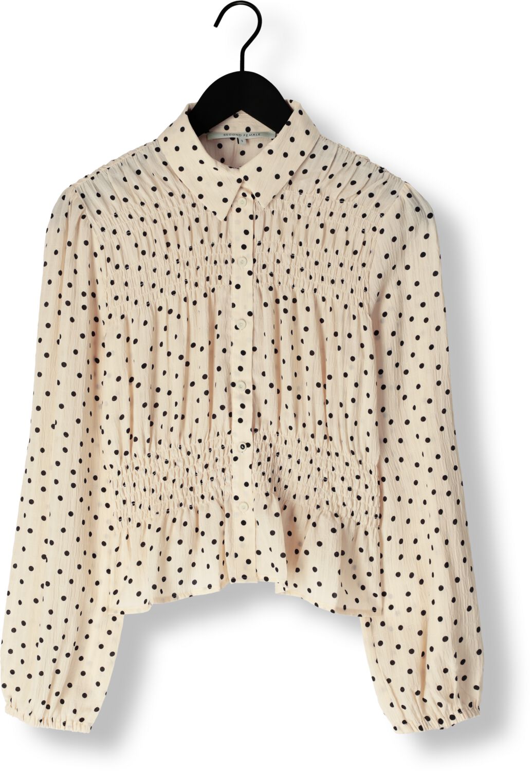 SECOND FEMALE Dames Blouses Tuva Shirt Gebroken Wit