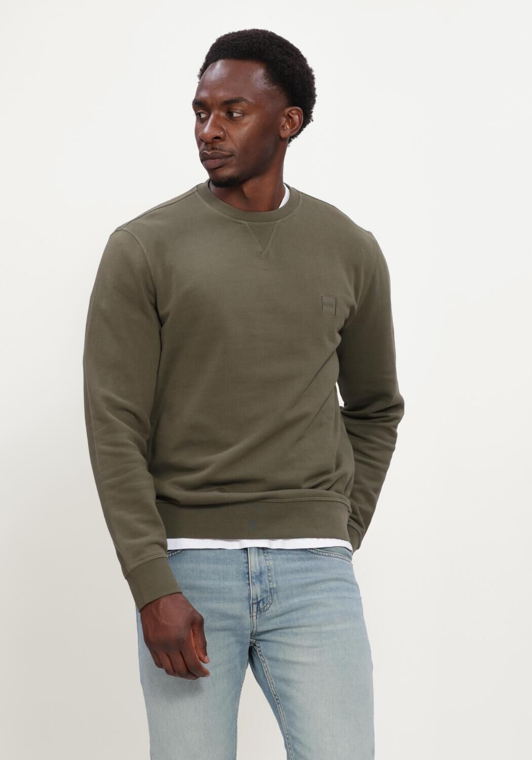 Olijf BOSS ORANGE Sweater WESTART - large