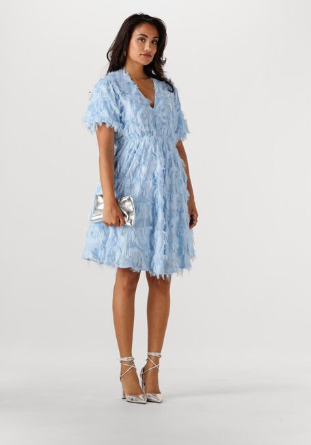 Lichtblauwe Y.A.S. Mini jurk YASPAZYLLA DRESS - large