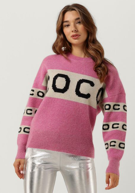 Roze CO'COUTURE Trui LEONA LOGO KNIT - large