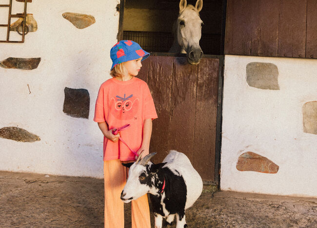 Oranje Jelly Mallow T-shirt TOMATO PIGMENT T-SHIRT - large