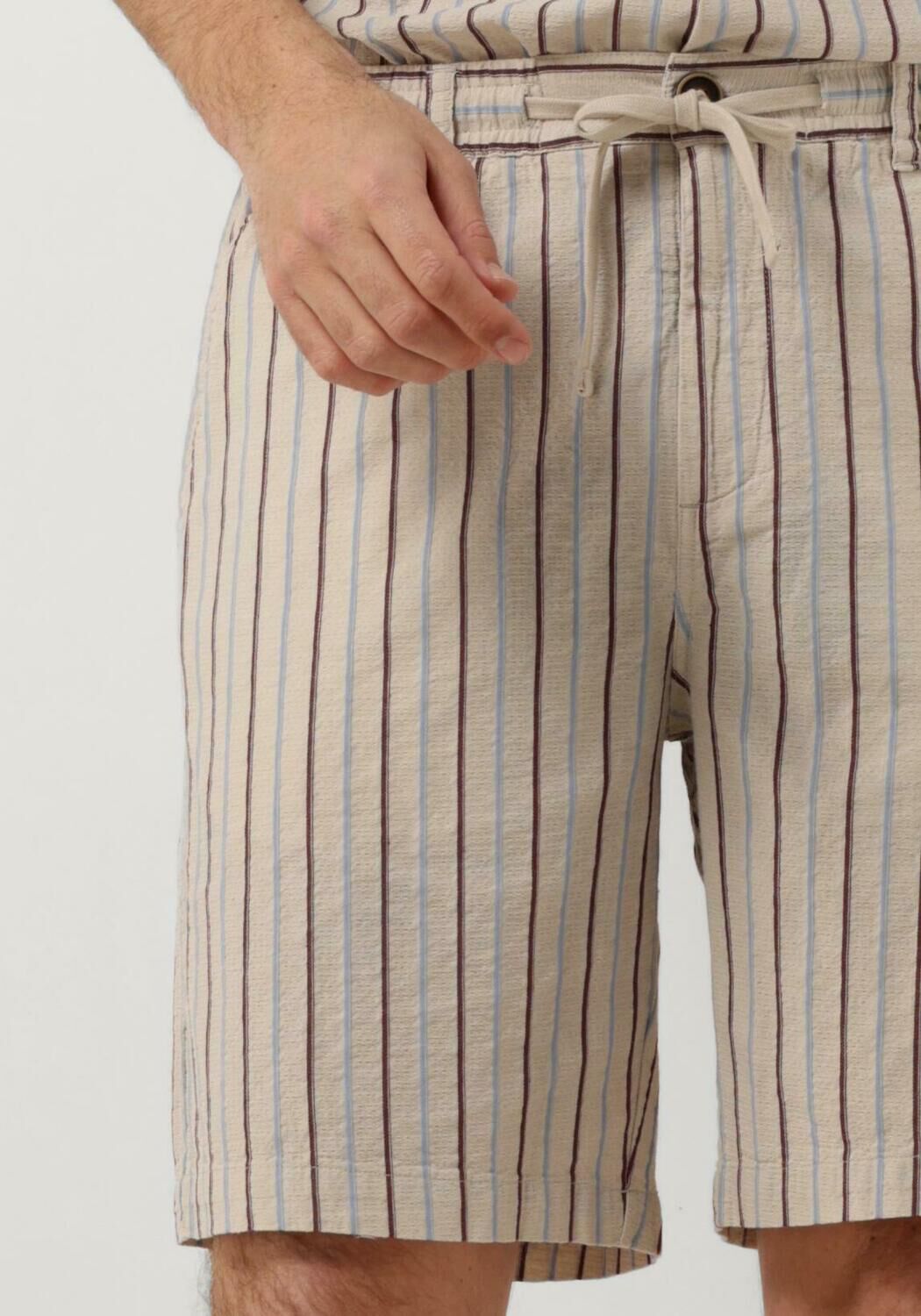 ANERKJENDT Heren Broeken Aklt Jan Structure Ela Shorts Beige