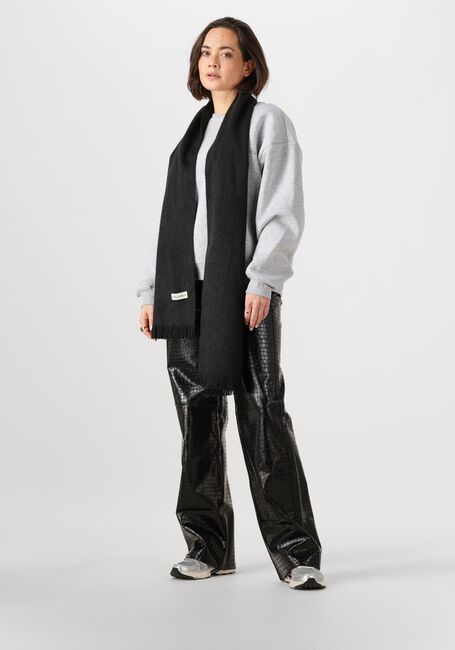Zwarte ALPACA LOCA Sjaal SLIM SCARF - large