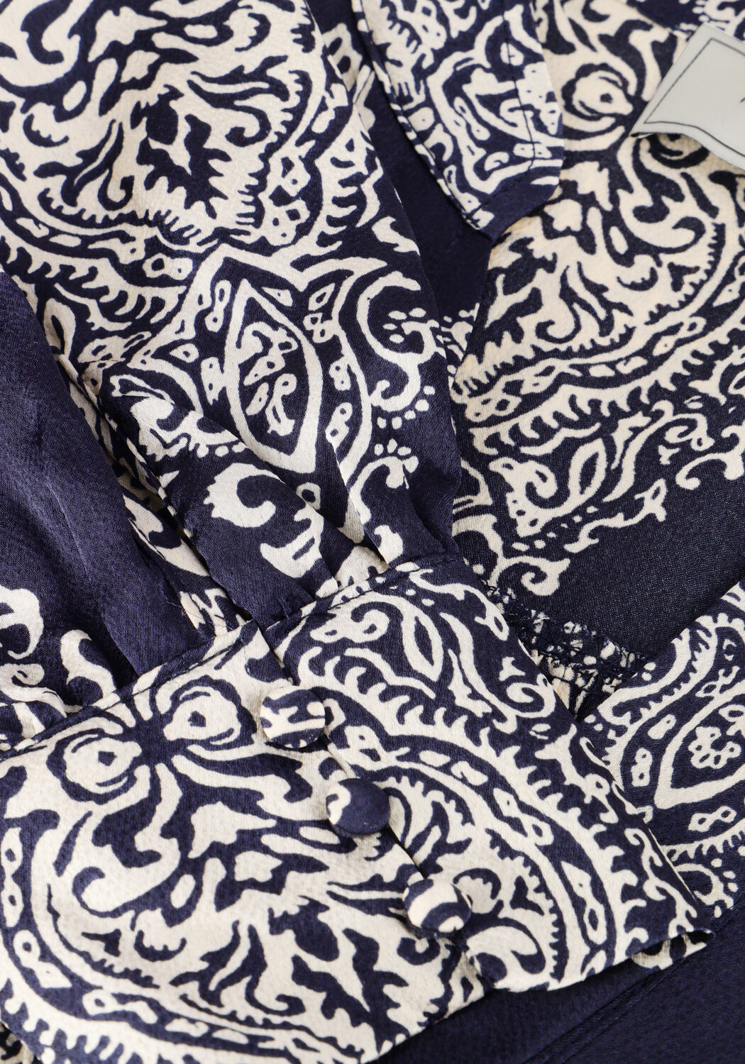 Donkerblauwe NEO NOIR Blouses ROSSLYN PAISLEY DROP BLOUSE - large