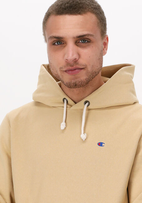 Gele CHAMPION Sweater HOODED SWEATSHIRT 217233 - large