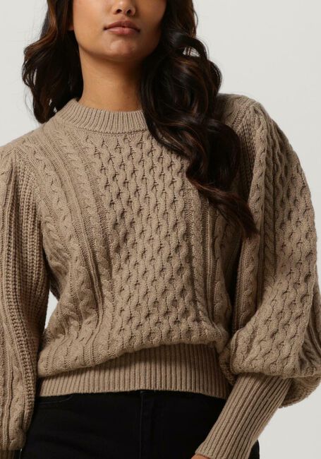 Bruine MSCH COPENHAGEN Trui IVETA PEONY PULLOVER - large