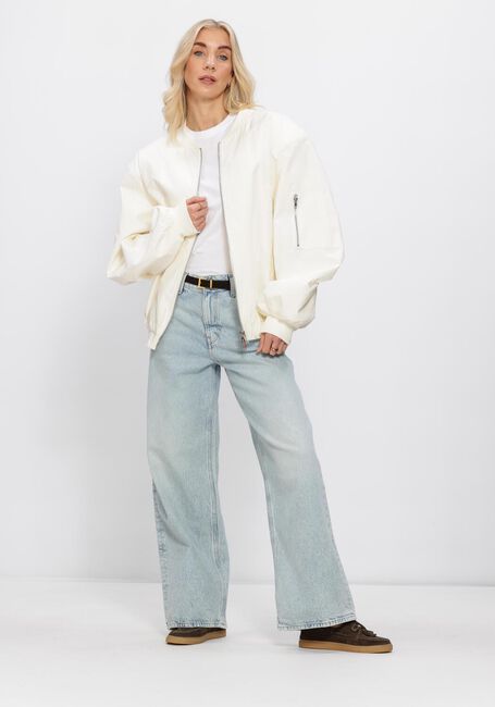 Lichtblauwe CALVIN KLEIN Wide jeans LOW RISE BAGGY - large