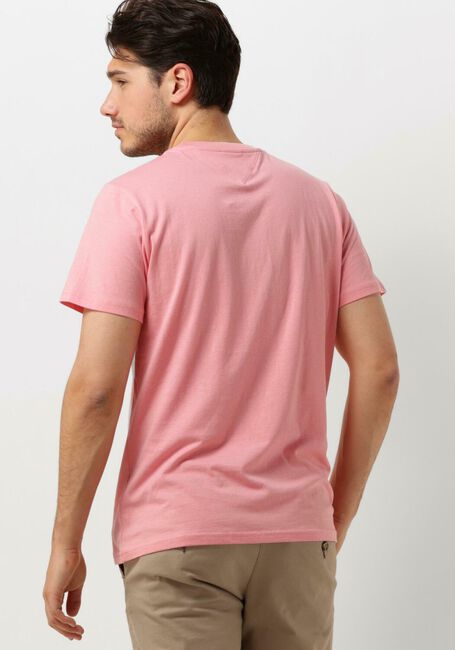 Roze TOMMY JEANS T-shirt TJM SLIM ESSENTIAL FLAG TEE - large