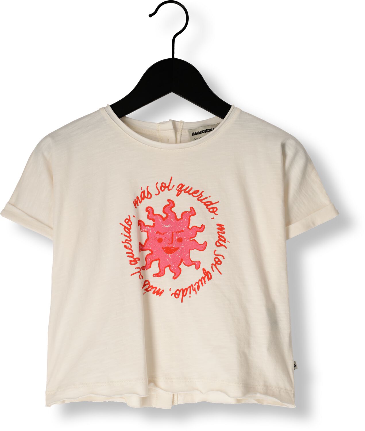 AMMEHOELA Meisjes Tops & T-shirts Hippie Gebroken Wit