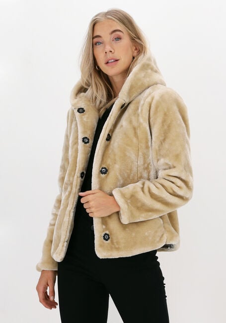 Beige GIACOMO THE JACKET Faux fur jas 13 LT FUR - large