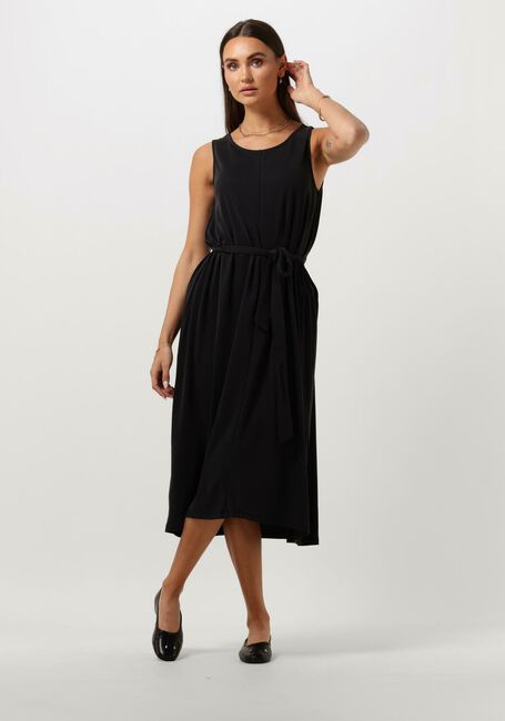 Zwarte MSCH COPENHAGEN Midi jurk MSCHDEANIE LYNETTE SL DRESS - large