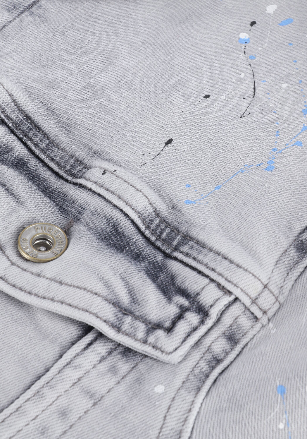 Grijze PUREWHITE Spijkerjas 22010402 - large